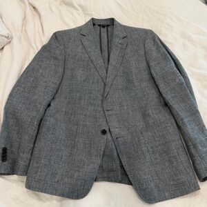 Banana Republic Men's Gray Textured Blazer - Single-Breasted
